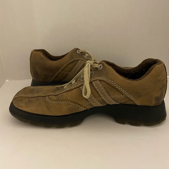 Bed Stu Lace Up Square Toe Striped Casual Leather Mens Shoes Size 42 (US 9)